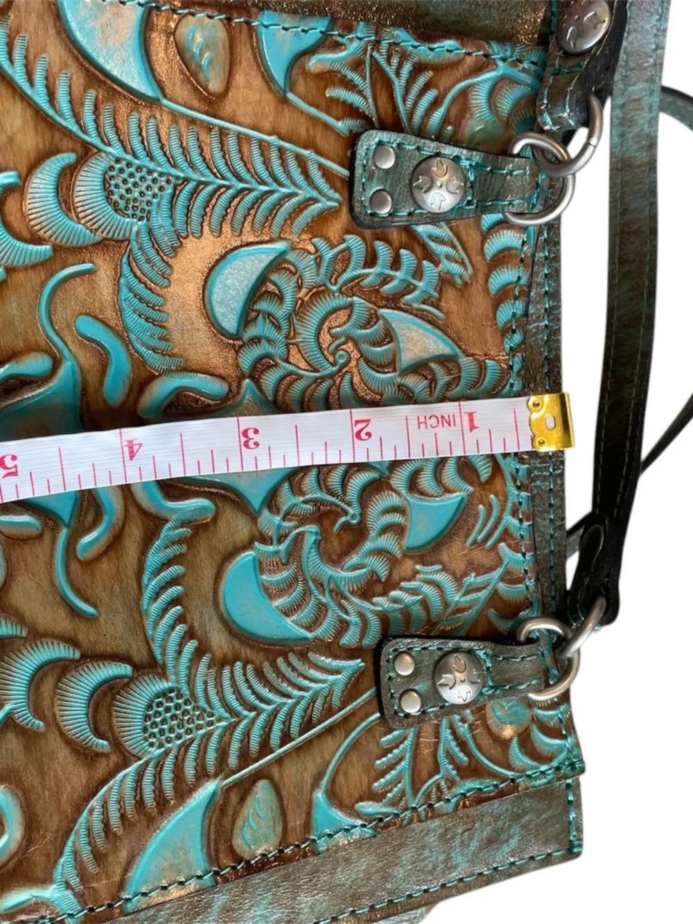 Patricia Nash turquoise tooled